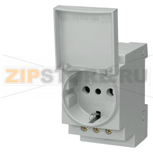 РОЗЕТКА SCHUKO 16A 3-ПОЛЮСНАЯ С КРЫШКОЙ ДЛЯ ИТАЛИИ Siemens 5TE6802 