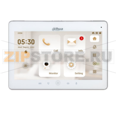 Монитор видеодомофона 10 дюймов, белый Dahua DHI-VTH5241DW-S2 