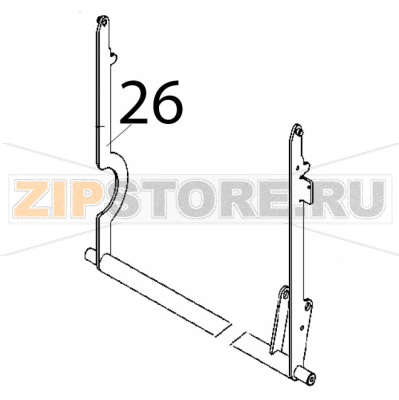 Bread-press arm Rollmatic CP 52 Bread-press arm Rollmatic CP 52Запчасть на деталировке под номером: 26