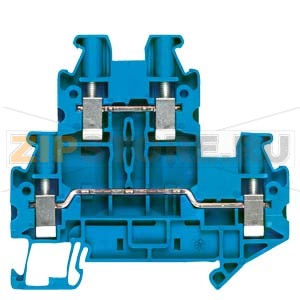 Two-tier terminals with screw terminal Terminal size 4.0 mm2 Terminal width 6.2 mm color blue Siemens 8WH1020-0AG01 