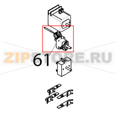 Termostato (859) Tecnoeka KF 981 UD Termostato (859) Tecnoeka KF 981 UDЗапчасть на деталировке под номером: 61