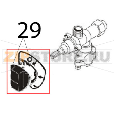 Gruppo manopola gas Angelo Po 1G1CP2G Gruppo manopola gas Angelo Po 1G1CP2GЗапчасть на деталировке под номером: 29