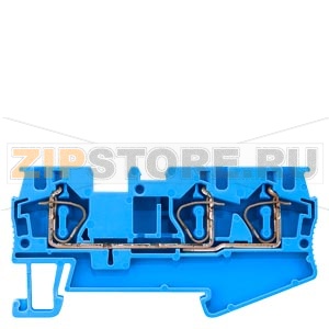 КЛЕММА ПРОХОДНАЯ ПРУЖИННОЕ ПОДСОЕДИНЕНИЕ, 3 ПОДСОЕДИНЕНИЯ: 0.5 - 4 MM2, ШИРИНА: 6.2 MM, СИНЯЯ Siemens 8WH2003-0AG01 