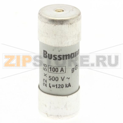 Предохранитель, 100 A, AC 500 В, 120 кА, 22x58 мм, gL/gG, IEC Eaton CYLINDRICAL FUSE 22x58 100A 