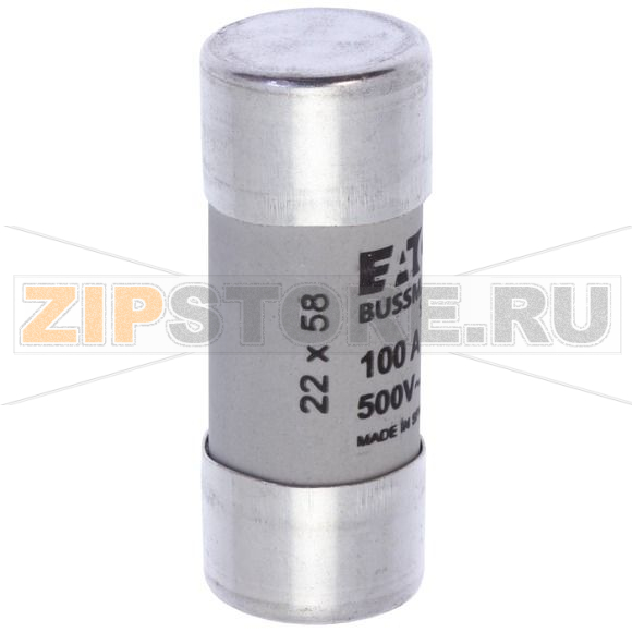 Предохранитель, 100 A, AC 500 В, 120 кА, 22x58 мм, gL/gG, IEC Eaton CYLINDRICAL FUSE 22x58 100A 