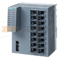 SCALANCE XC116, Unmanaged IE switch, 16x 10/100 Mbit/s RJ45 ports, LED diagnostics, error-signaling contact with set button, redundant Power supply Manual available as a download Siemens 6GK5116-0BA00-2AC2