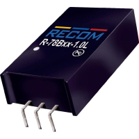 Преобразователь DC/DC, печатный монтаж, 72 В/DC, 15 В/DC, 500 mA, 7.5 Вт Recom R-78HB15-0.5L