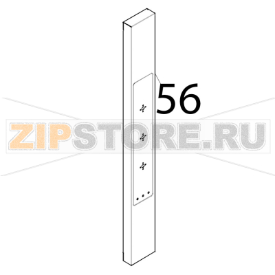 Cruscotto inox Tecnoeka KF 1010 A UD Cruscotto inox Tecnoeka KF 1010 A UDЗапчасть на деталировке под номером: 56