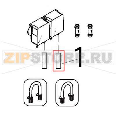Tubo giallo Angelo Po FX201G3 Tubo giallo Angelo Po FX201G3Запчасть на деталировке под номером: 1