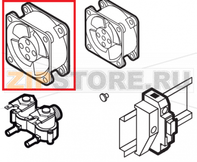 Сomponents ventilation motor d.120 Lainox NAEB101R  Сomponents ventilation motor d.120 Lainox NAEB101RЗапчасть на сборочном чертеже под номером: 80Название запчасти на английском&nbsp;языке: Сomponents ventilation motor d.120 Lainox NAEB101R