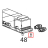 Distanziale scheda D.6 D.4x10 nylon Fimar PF40E