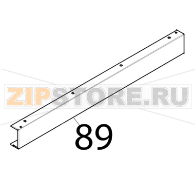 Profilo esterno inferiore porta Tecnoeka KF 1010 A UD Profilo esterno inferiore porta Tecnoeka KF 1010 A UDЗапчасть на деталировке под номером: 89