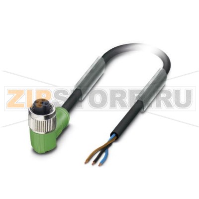 Кабель для датчика / исполнительного элемента Phoenix Contact SAC-3P- 1,5-PUR/M12FR B 3-полюсн., PUR без галогенов, темно-серый RAL 7021, свободный конец, к Гнездо угловой M12, А-кодирование, PIN 2+4 с перемычкой, Длина кабеля: 1,5 м.Минимальный заказ: 1 шт.Упаковка: 1 шт.
