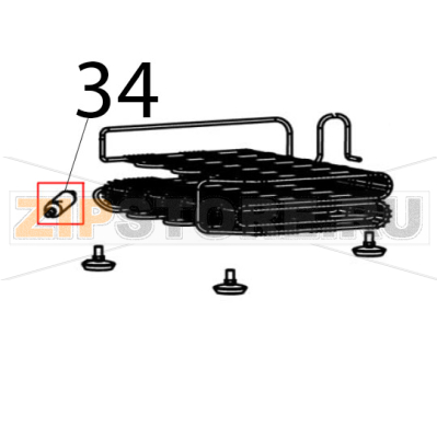 Dry filter Bartscher RT-78B-8 Dry filter Bartscher RT-78B-8Запчасть на деталировке под номером: 34