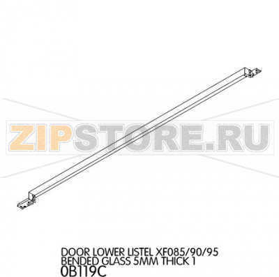 Door lower listel bended glass 5mm thick 1 Unox XF 090P Door lower listel bended glass 5mm thick 1 Unox XF 090PЗапчасть на деталировке под номером: 6Название запчасти на английском языке: Door lower listel bended glass 5mm thick 1 Unox XF 090P