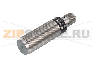 Индуктивный датчик Inductive sensor NMB5-18GM65-E2-FE-V1 Pepperl+Fuchs General specificationsSwitching functionNormally open (NO)Output typePNPRated operating distance5 mmInstallationflushOutput polarityDCAssured operating distance0 ... 4.05 mmActuating elementFerrous targetsReduction factor rAl 0Reduction factor rCu 0Reduction factor r304 0.8Reduction factor rSt37 1Nominal ratingsOperating voltage10 ... 30 V DCSwitching frequency15 HzHysteresis3 ... 15  typ. 5  %Reverse polarity protectionyesShort-circuit protectionyesVoltage drop&le 2 VOperating current&le 200 mACurrent consumption< 14 mAOff-state current&le 10 &microAFunctional safety related parametersMTTFd990 aMission Time (TM)20 aDiagnostic Coverage (DC)0 %Indicators/operating meansOperation indicator4-way dual LEDGreen: powerYellow: outputApprovals and certificatesUL approvalcULus Listed, General PurposeCSA approvalcCSAus Listed, General PurposeCCC approvalCCC approval / marking not required for products rated &le36 VAmbient conditionsAmbient temperature-40 ... 70 °C (-40 ... 158 °F)Mechanical specificationsConnection typeConnector M12 x 1 , 4-pinHousing materialStainless steel 1.4305 / AISI 303Sensing faceStainless steel 1.4305 / AISI 303Housing diameter18 mmDegree of protectionIP67 / IP68 / IP69K - cordset dependent according to cable specification