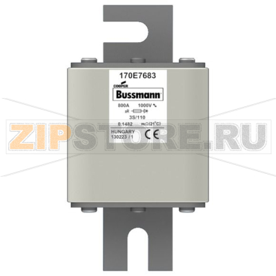 Предохранитель, 800 A, AC 1000 В, DIN 3, aR, визуальный индикатор Eaton FUSE 800A 1000V 3S/110 AR 