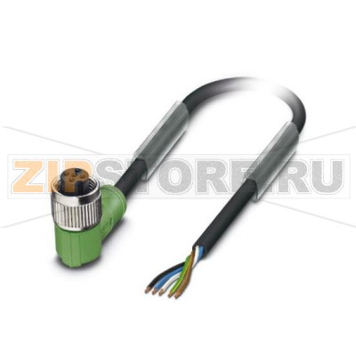 Кабель для датчика / исполнительного элемента Phoenix Contact SAC-5P- 3,0-PUR/M12FR 5-полюсн., PUR без галогенов, темно-серый RAL 7021, свободный конец, к Гнездо угловой M12, А-кодирование, Длина кабеля: 3 м.Минимальный заказ: 1 шт.Упаковка: 1 шт.