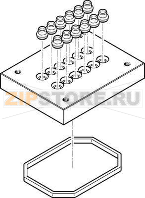 Плита пневматическая, многоканальная Festo CPV10-VI-P6-M7-D 