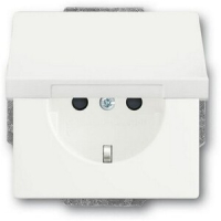 Розетка 16 А, 250 В, белый бархат ABB 2808.00