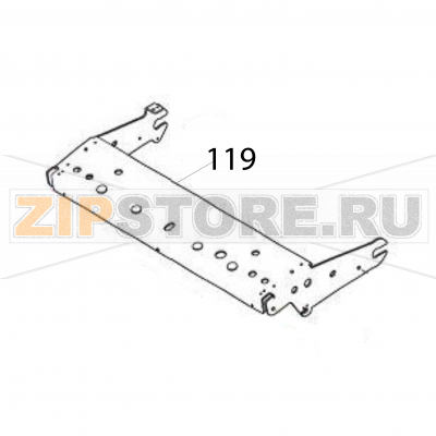 Top frame Sato SG112-ex Top frame Sato SG112-exЗапчасть на деталировке под номером: 119Название запчасти на английском языке: Top frame Sato SG112-ex.
