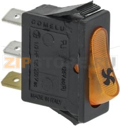 ОРАНЖЕВЫЙ ОДНОПОЛЮСНЫЙ ПЕРЕКЛЮЧАТЕЛЬ, 16А, 250В 