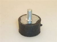 PIEDINO IN GOMMA ø 25x15 mm PERNO M6x12