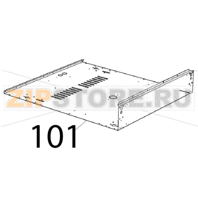 External bottom panel Unox XVC 205E External bottom panel Unox XVC 205EЗапчасть на деталировке под номером: 101