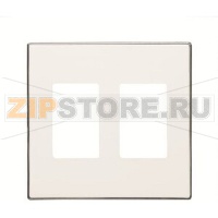 Накладка двухпостовая, белая ABB 1002.00