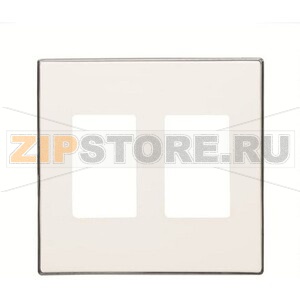 Накладка двухпостовая, белая ABB 1002.00 