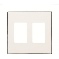 Накладка двухпостовая, белая ABB 1002.00