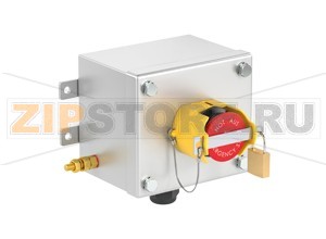 Модуль управления Control Unit Ex e, Stainless Steel, Emergency Stop LCS1.ERMZP.F.1 Pepperl+Fuchs Electrical specificationsOperating voltage250 V max.Operating current16 A max.Terminal capacity2.5 mm2Functionmushroom buttonColorredShroudplasticContact configuration1x NO / 1x NCUsage categoryAC12 - 12 ... 250 V AC - 16 AAC15 - 12 ... 250 V AC - 10 ADC13 - 12 ... 110 V DC - 1 ADC13 - 12 ... 24 V DC - 1ANumber of poles2Operator actionlatching , pull to releaseLockablepadlockable via shroudLabelingEMERGENCY STOP / NOT AUSMechanical specificationsHeight102 mm (A)Width116 mm (B)Depth85.5 mm (C)External dimension129 mm with operators (C1) 92.2 mm with screws (C2) 145 mm with mounting brackets (K)Fixing holes distance, height41 mm (G)Fixing holes distance, width130 mm (H)Enclosure coverfully detachableCover fixingM6 stainless steel hexagon head screwsFixing holes diameter6.1 mm (J)Degree of protectionIP66Cable entryNumber of cable entries1x M25 in face B fitted with polyamide Ex e cable glandDefined entry areaface BMaterialEnclosure1.5 mm 316L, (1.4404) stainless steelFinishelectropolishedSealone piece closed cell neopreneMass1.5 kgMountingmouting brackets with 6.1 mm screw holesGroundingM6 internal/external brass grounding boltAmbient conditionsAmbient temperature-40 ... 55 °C (-40 ... 131 °F) @ T4 -40 ... 40 °C (-40 ... 104 °F) @ T6 Data for application in connection with hazardous areasEU-Type Examination CertificateCML 16 ATEX 3009 XMarking II 2 GD Ex db eb mb IIC T* Gb Ex tb IIIC T** °C Db T6/T80 °C @ Ta +40 °C T4/T130 °C @ Ta +55 °CInternational approvalsIECEx approvalIECEx CML 16.0008XEAC approvalTC RU C-DE.GB06.B.00567ConformityDegree of protectionEN 60529General informationSupplementary informationEC-Type Examination Certificate, Statement of Conformity, Declaration of Conformity, Attestation of Conformity and instructions have to be observed where applicable. For information see www.pepperl-fuchs.com.AccessoriesOptional accessoriesEngraved traffolyte tag labelEngraved AISI 316L stainless steel tag labelColor in-fill stainless steel tag label