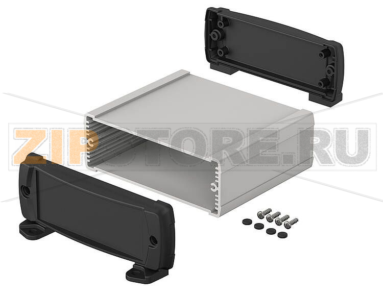 Корпус закрытый, 120x42x100 мм, с пластмассовыми крышками Bopla ELP 1240-0100 DW 