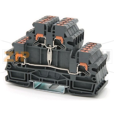 Клемма проходная Push-in, красная CHIKU RPITT 2,5-PV RD 