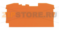 End and intermediate plate; 1 mm thick; orange Wago 2006-1292