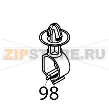 Cable clip Piron P920RXS Cable clip Piron P920RXSЗапчасть на деталировке под номером: 98