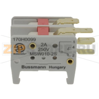 Микровыключатель, 5 A, AC 250 В, Switch K2, IEC с фиксацией Eaton MICROSWITCH K2 5A 250V 6 BRED