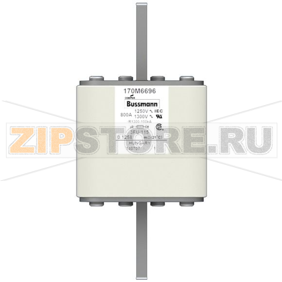Предохранитель, 1000 A, AC 1100 В, 100 кА, size 3, 76x92x159 мм, aR, IEC UL Eaton FUSE 1000A 1 