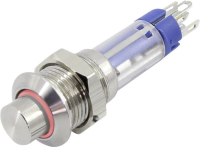 Кнопка, 1 шт TRU Components TC-GQ10-K-11ZE/R/24V/S203
