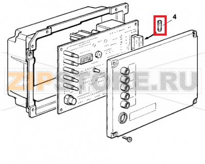 Schmelzsicherung (16 A) Scotsman AF 80   Schmelzsicherung (16 A) Scotsman AF 80Запчасть на сборочном чертеже под номером: 4Название запчасти Scotsman на немецком&nbsp;языке: Schmelzsicherung (16 A) Scotsman AF 80