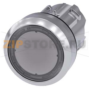 АКТУАТОР КНОПКИ С ВОЗМОЖНОСТЬЮ ПОДСВЕТКИ, 22MM, КРУГЛ., ГЛЯНЦЕВЫЙ МЕТАЛЛ, КНОПКА ПРОЗРАЧНАЯ ПЛОСКАЯ, С ФИКСАЦИЕЙ, ДЕБЛОКИРОВКА НАЖАТИЕМ Siemens 3SU1051-0AA70-0AA0 