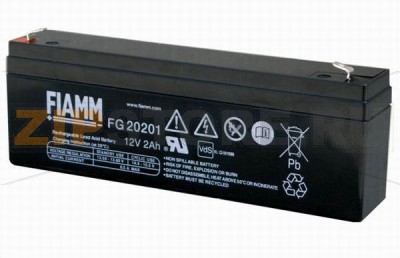 FIAMM FG 20201 Герметичные необслуживаемые аккумуляторы (АКБ) FIAMM FG 20201 Напряжение - 12 В; Емкость - 2 Ач; Габариты: длина 178 мм, ширина 35 мм, высота 60 мм, вес: 0,8 кг