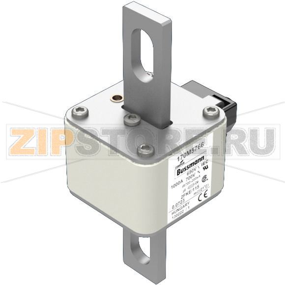 Предохранитель, 1000 A, AC 690 В, 200 кА, size 2, 61x77x135 мм, aR, IEC UL Eaton FUSE 1000A 69 