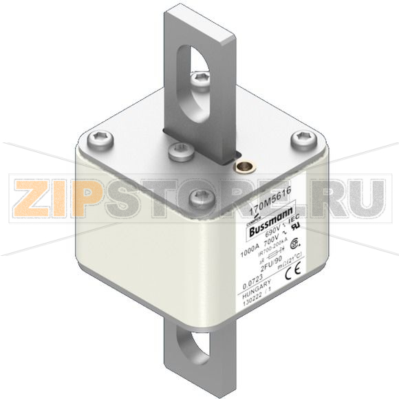 Предохранитель, 1000 A, AC 690 В, 200 кА, size 2, 61x77x135 мм, aR, IEC UL Eaton FUSE 1000A 69 