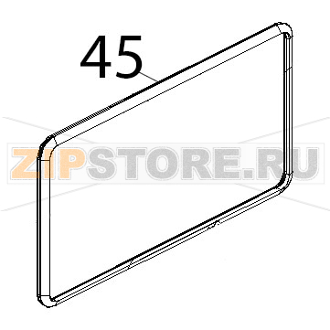 Guarnizione nera 50, shore forni Unox XB 403G Guarnizione nera 50, shore forni Unox XB 403GЗапчасть на деталировке под номером: 45