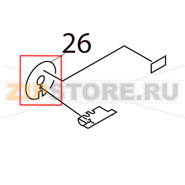 Sensor plate Toshiba TEC B-SX4T-GS10/20-QQ-US Sensor plate Toshiba TEC B-SX4T-GS10/20-QQ-USЗапчасть на деталировке под номером: 26