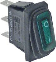 1-POLE SWITCH BRIGHT GREEN