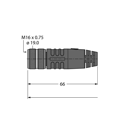 Кабель Turck BKM14-E01-100/S90 
