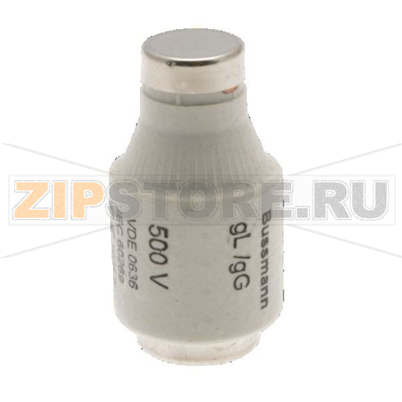 Предохранитель, 4 A, AC 500 В, 50 кА, D2, gL/gG, IEC с задержкой Eaton FUSE-D2 4A T GL/GG 500VAC E 