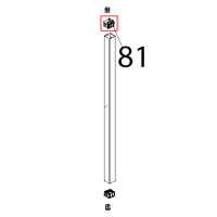 Tappo fulcro sup. porta Unox XBC 815G